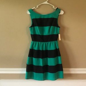 B.Darlin jade and black dress